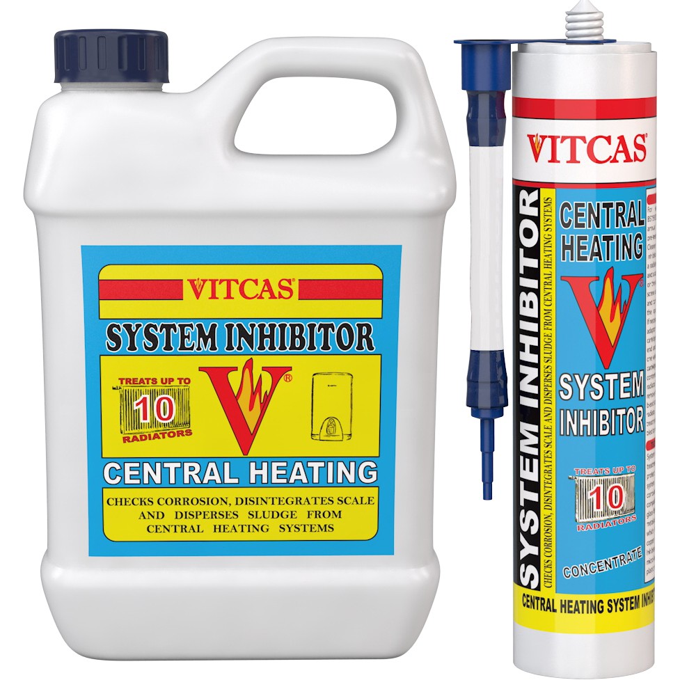 Vitcas Heating Inhibitor: System Type, Dose and Preparation Vitcas Central Heating Inhibitor for compatible heating systems